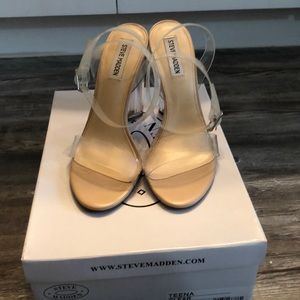 Steve Madden clear Teena sandals
